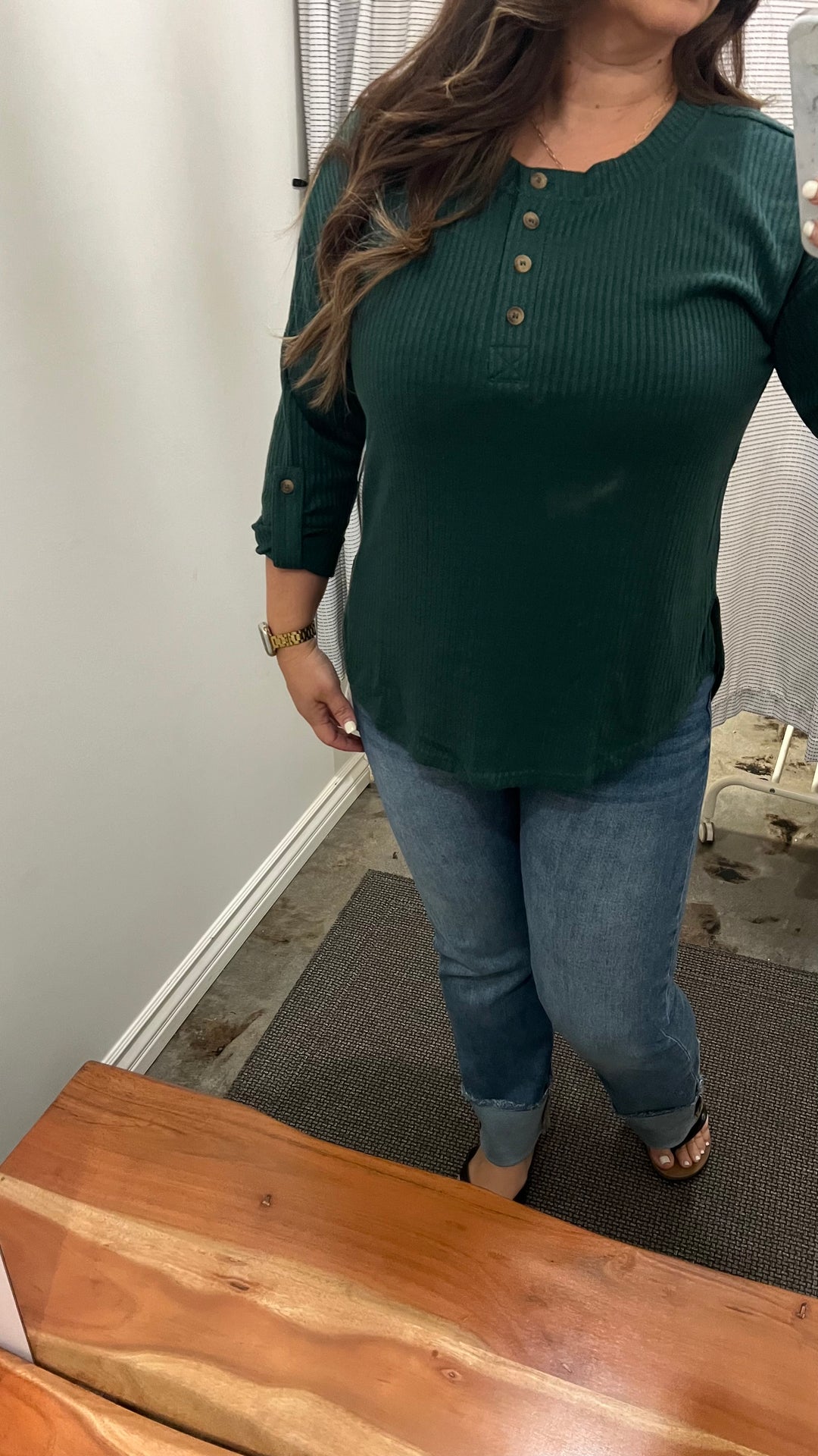 Hunter Green Blouse