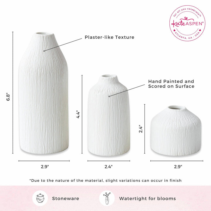 Boho White Vase