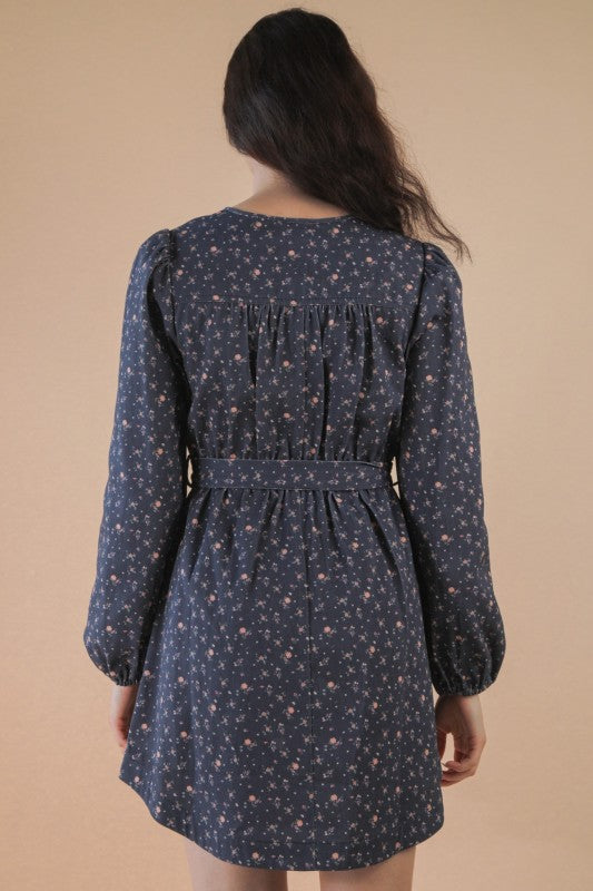 Floral Denim Dress