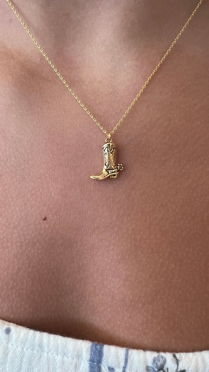 Cowboy Boot Necklace