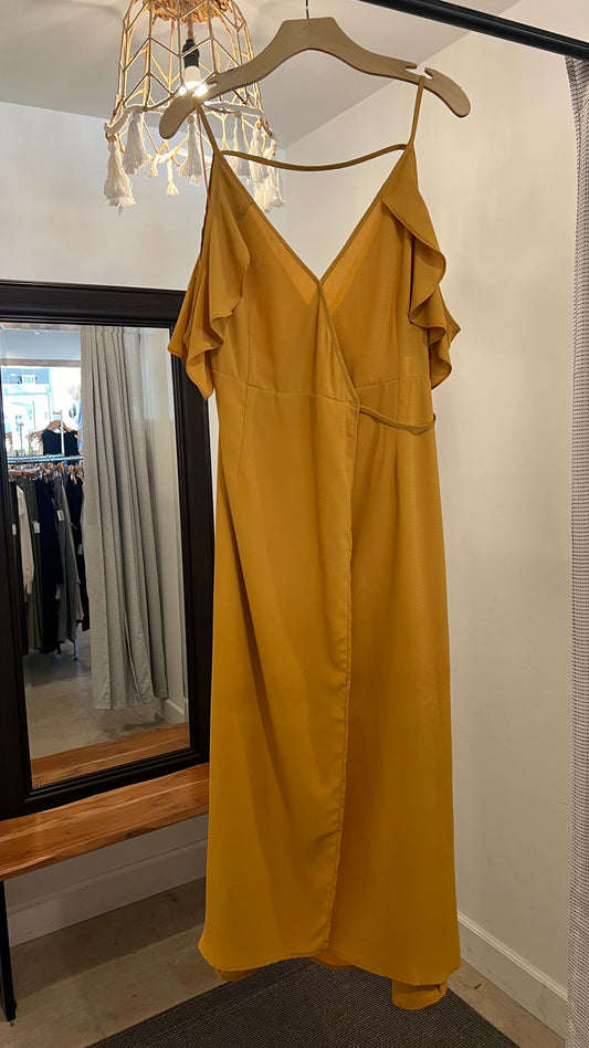 Solid Mustard Maxi