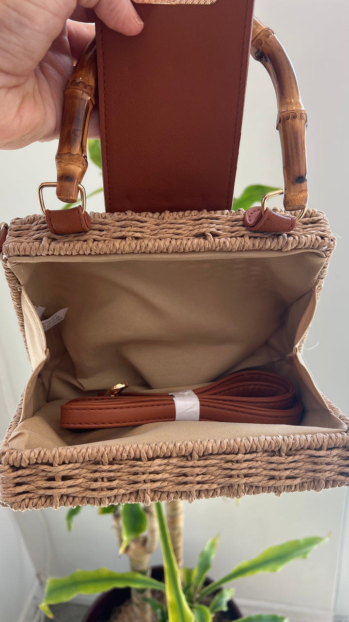 Sunset Straw Purse