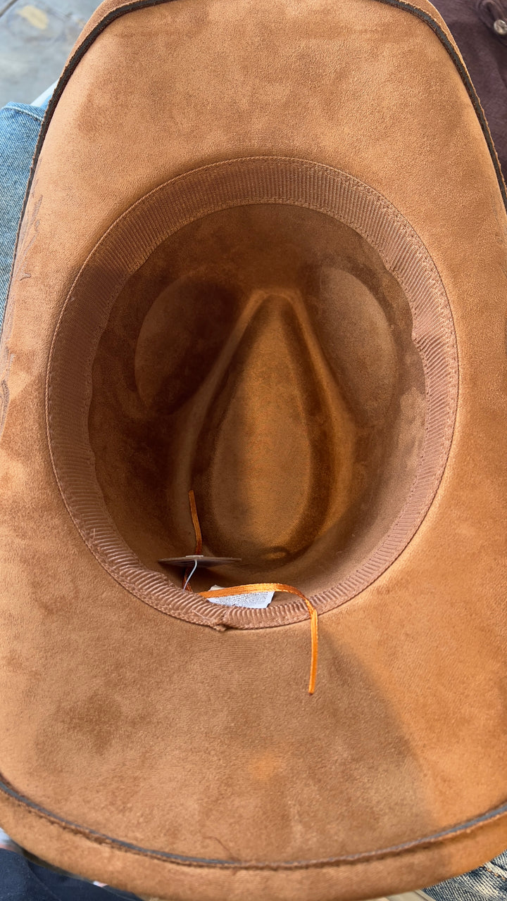 Embroidered Suede Cowboy Hat