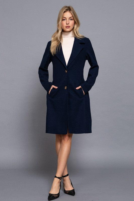 Navy Classy Coat