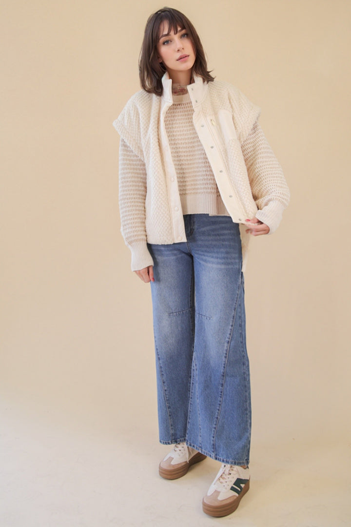 Ivory Haven Textured Vest