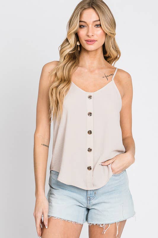 Solid Slub Cami Top - NT30790A