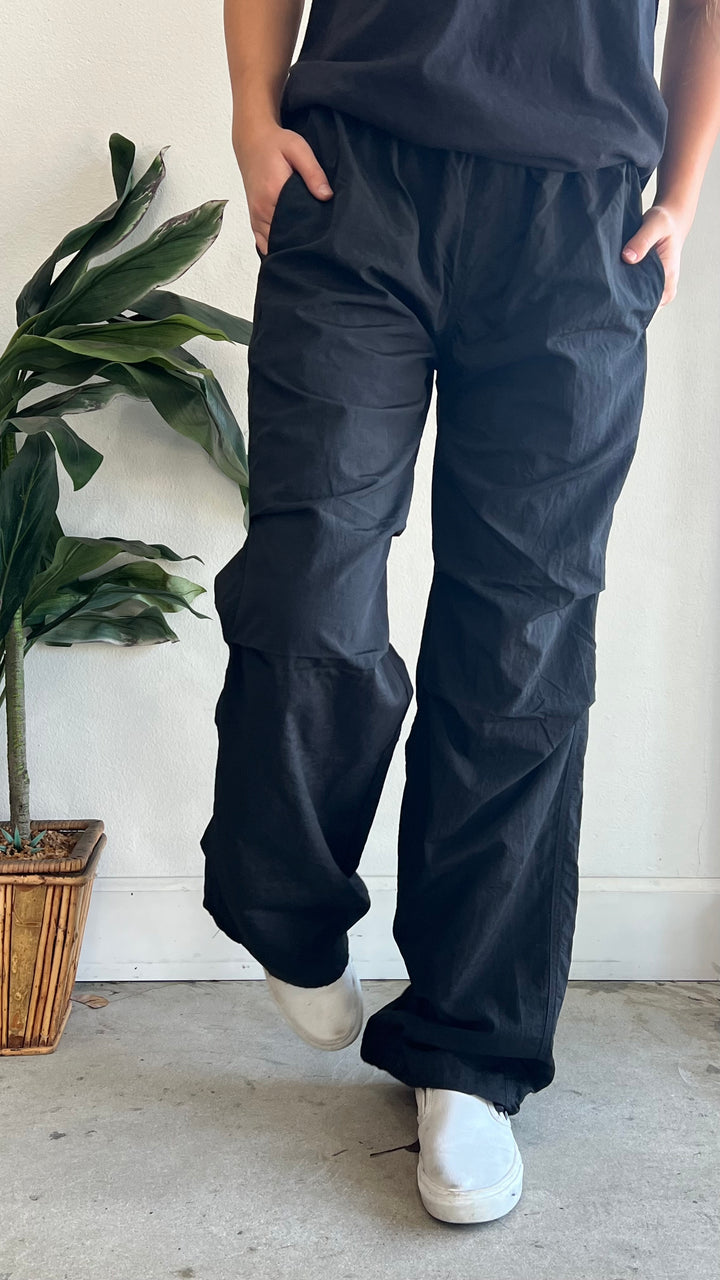 Black Parachute Pants