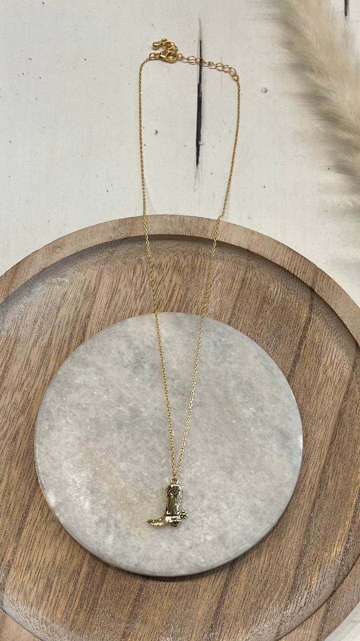 Cowboy Boot Necklace