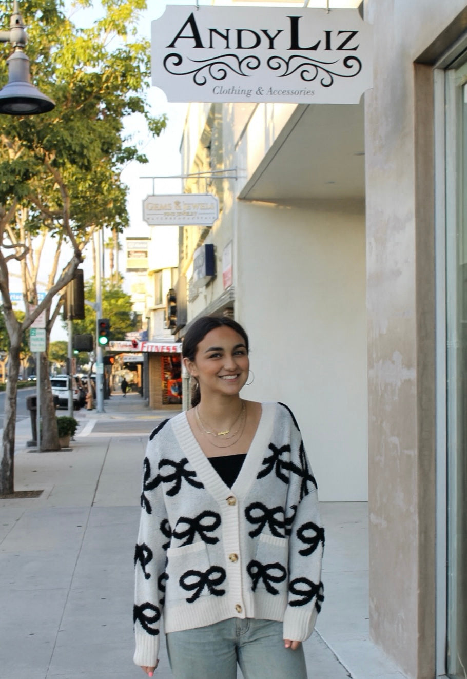 Cute Bow Cardigan