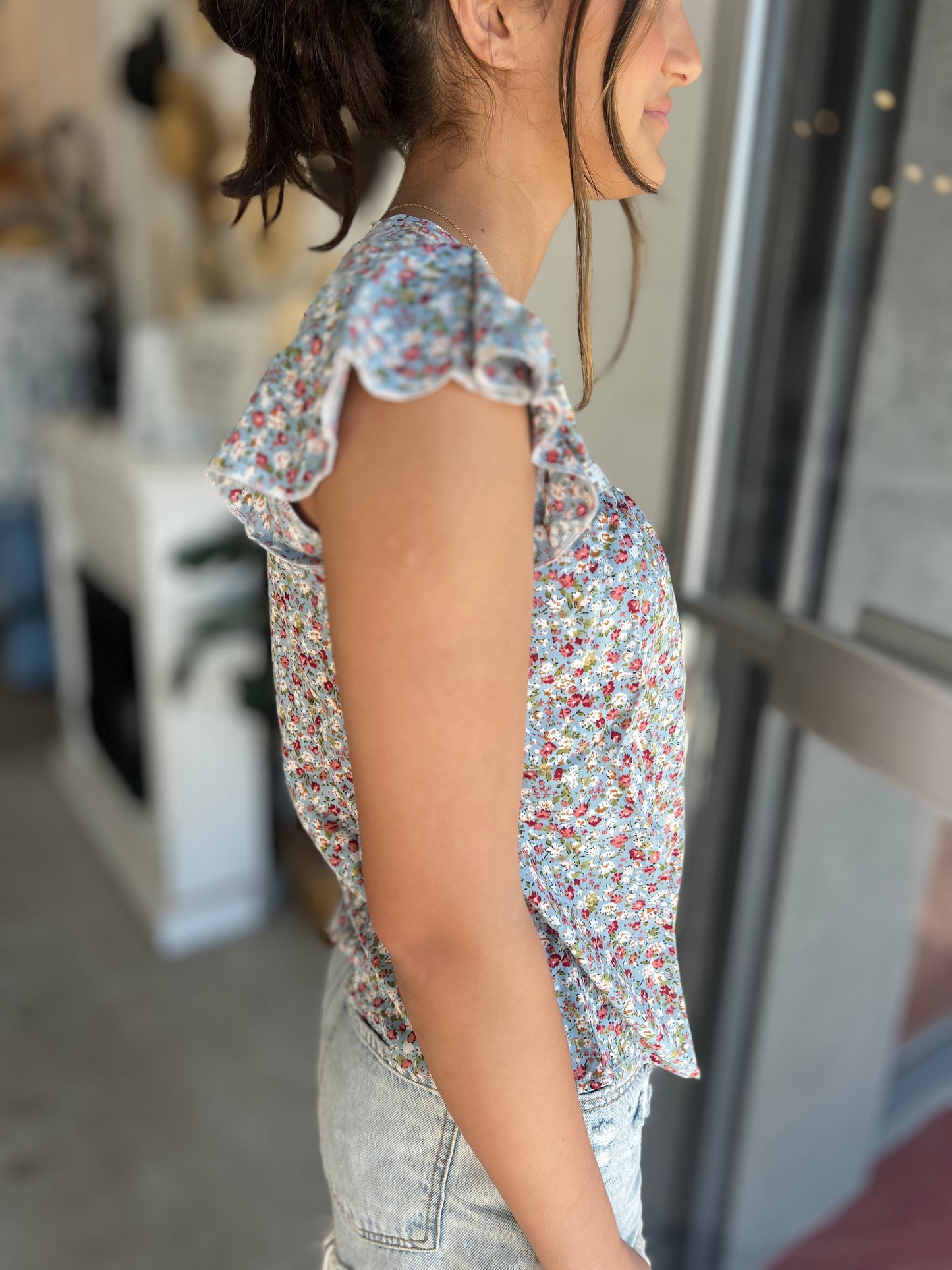 Emily’s Floral Blouse