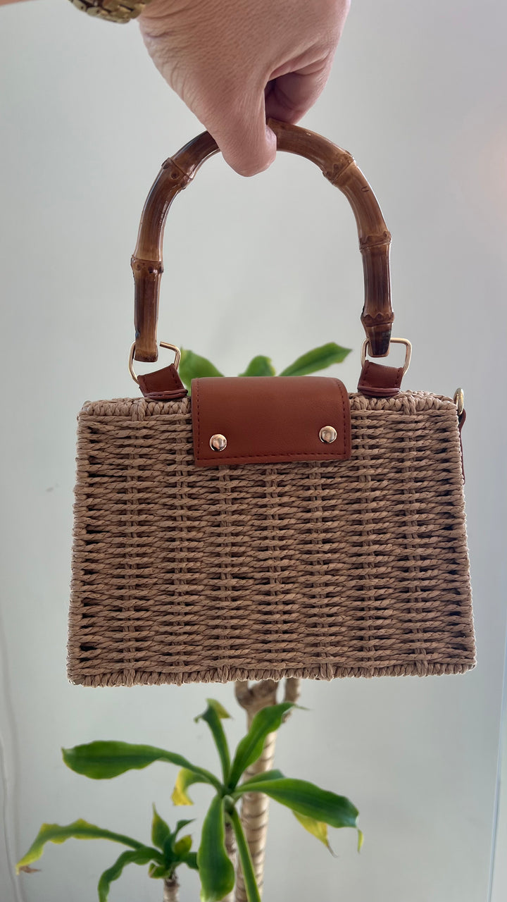 Sunset Straw Purse