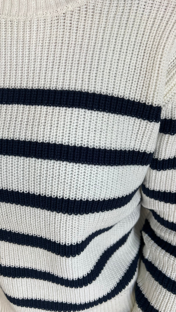 Navy stripe sweater