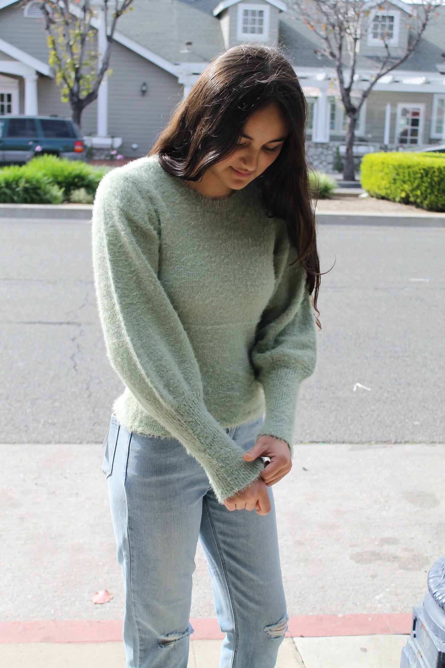 Soft mint sweater