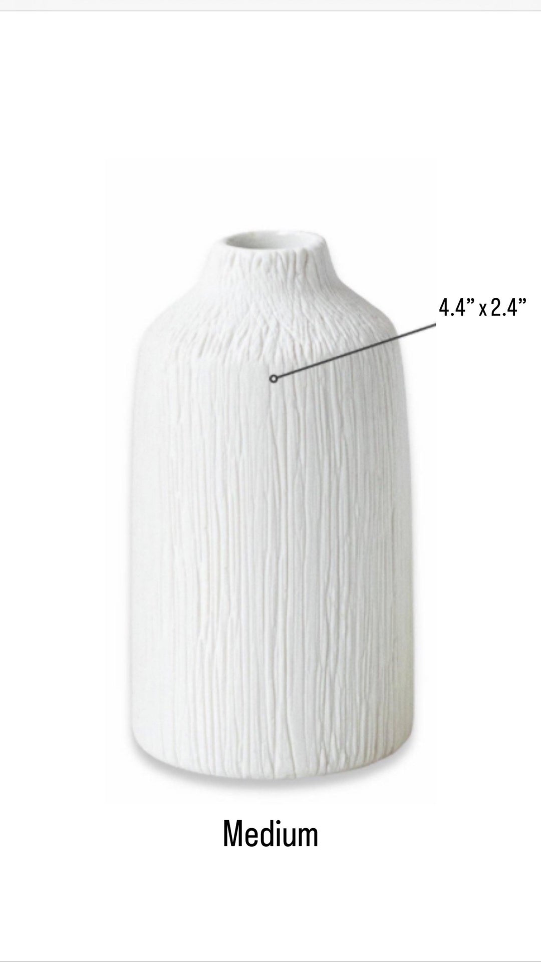 Boho White Vase