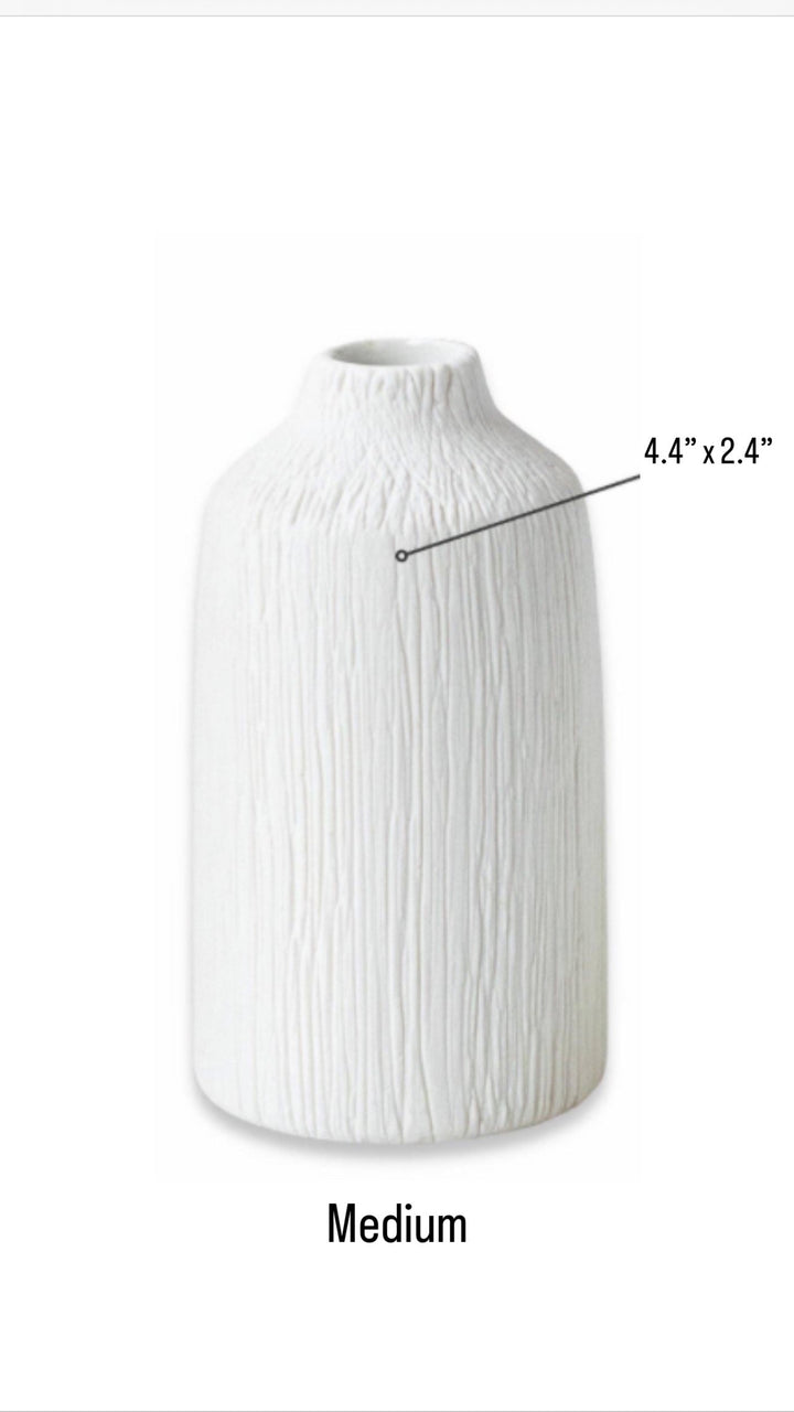 Boho White Vase