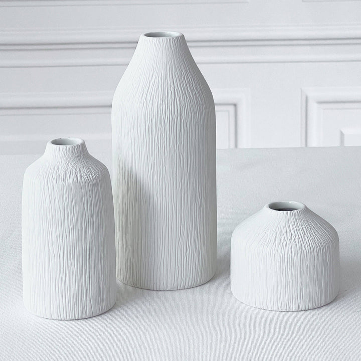 Boho White Vase