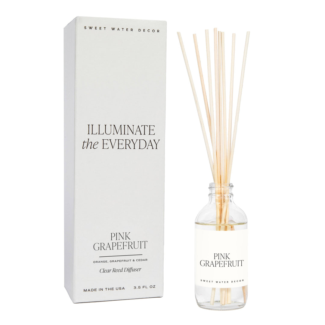 Pink Grapefruit Reed Diffuser - Home Decor and Gifts