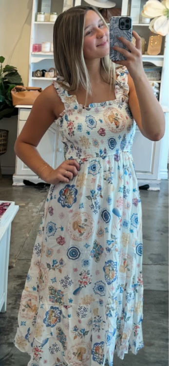 Floral Print Midi Dress