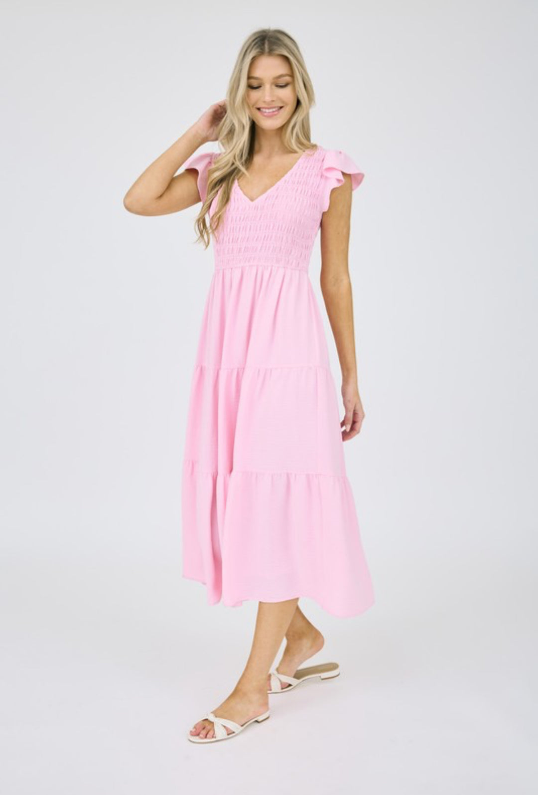 Elegant Smocked Midi