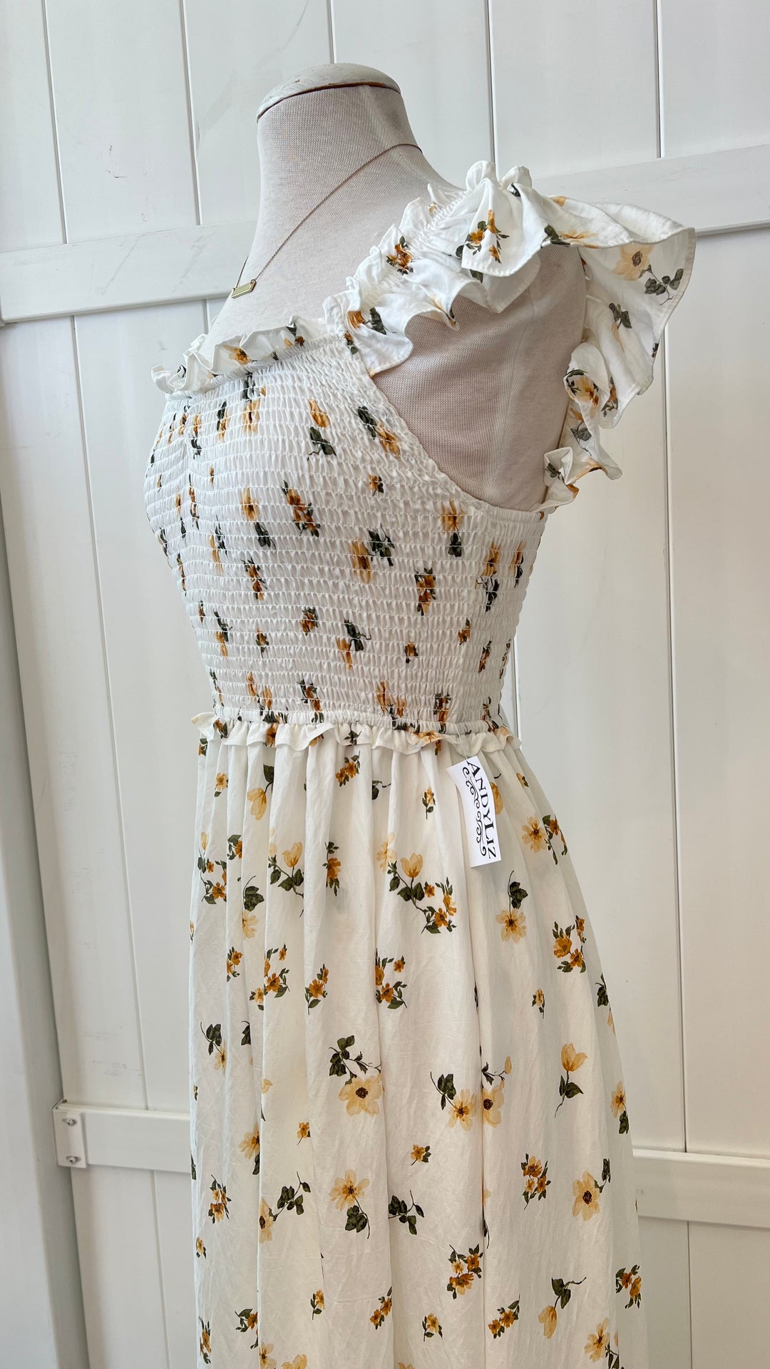 Marigold Floral Maxi Dress