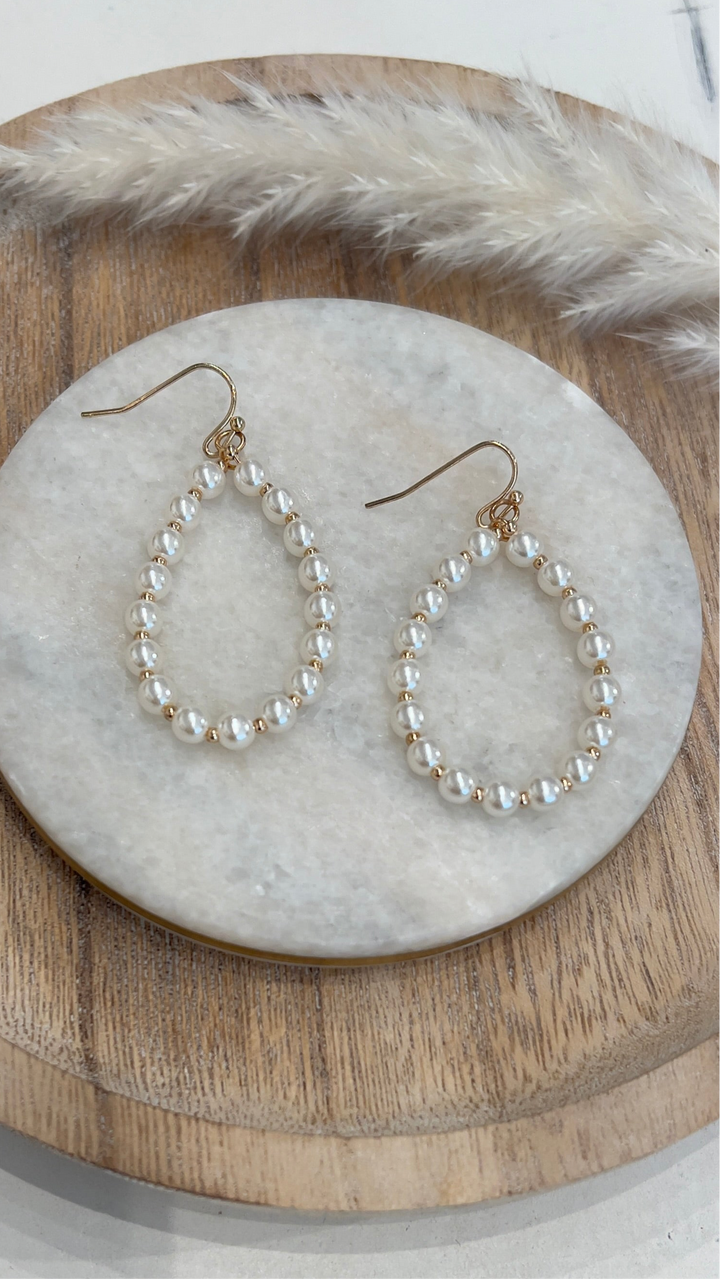 Pearl Teardrop Earrings