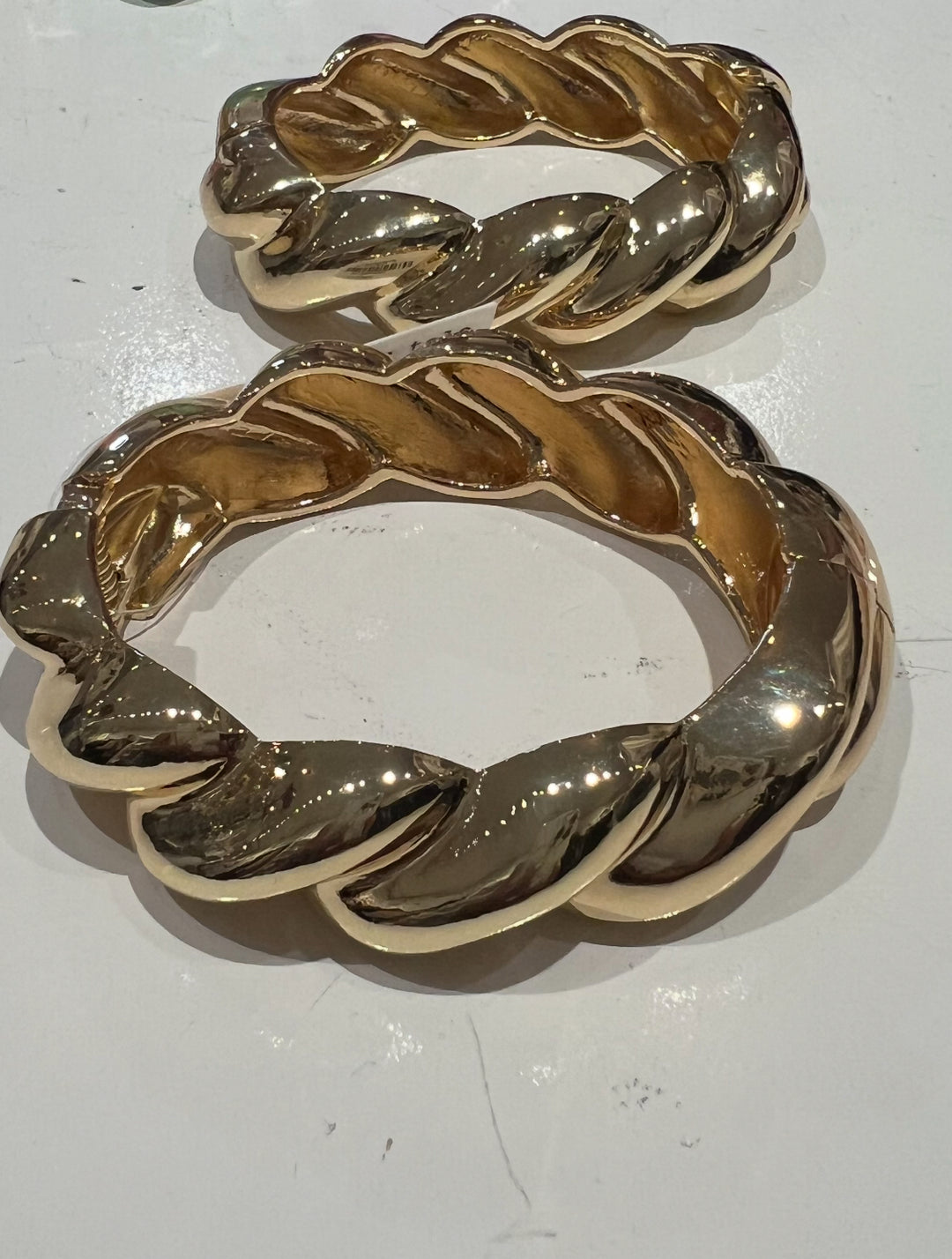 Twist bangle bracelet 2 x $10 each