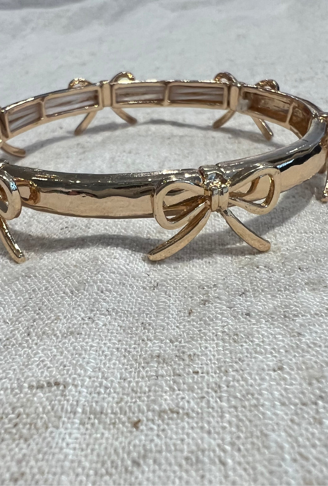 Golden Bow Stretch Bracelet