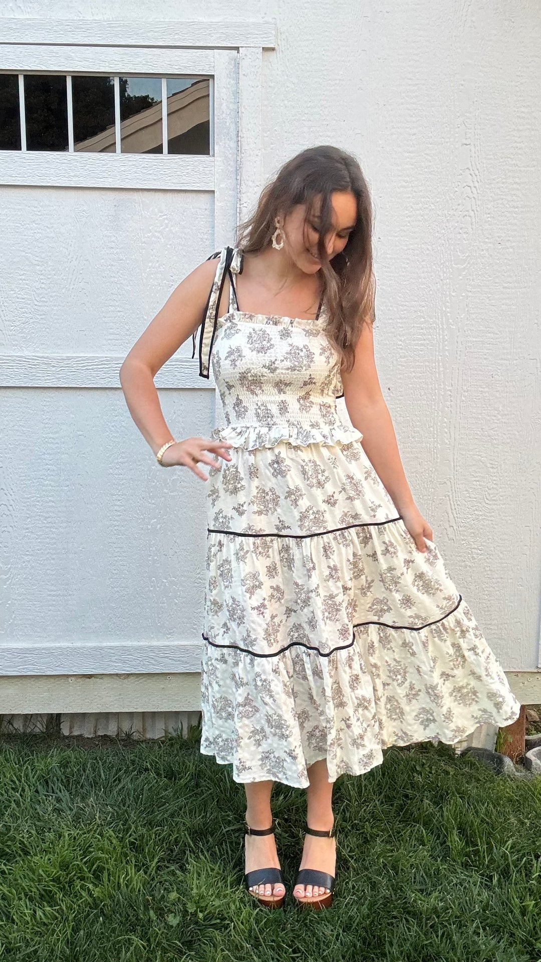 Emery Floral Midi Dress