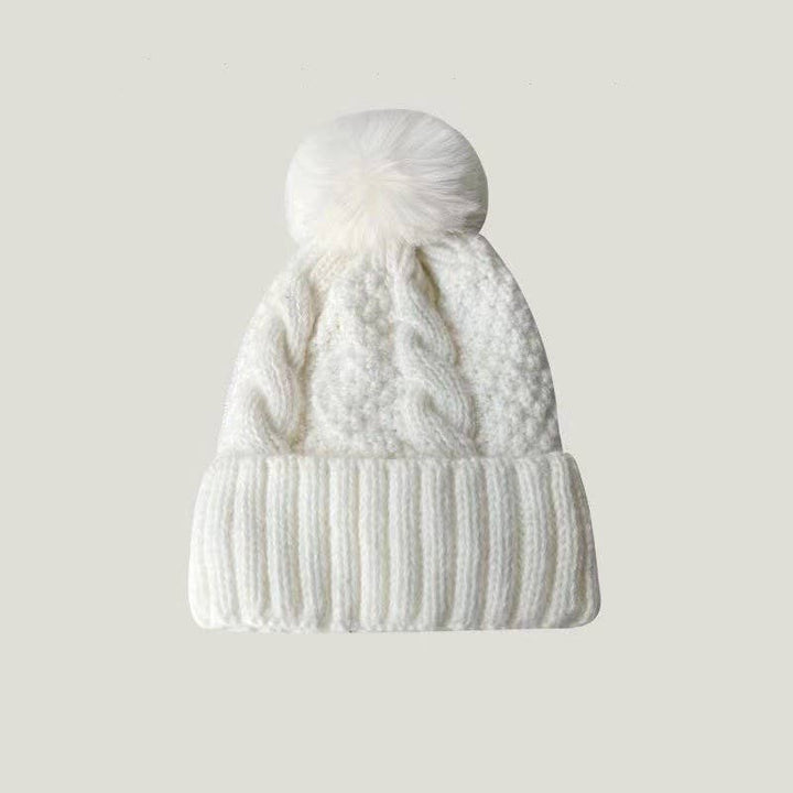 Cable Knit Pom Beanie