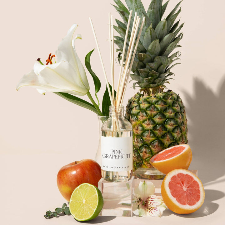 Pink Grapefruit Reed Diffuser - Home Decor and Gifts