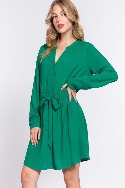 Kelly green short dress