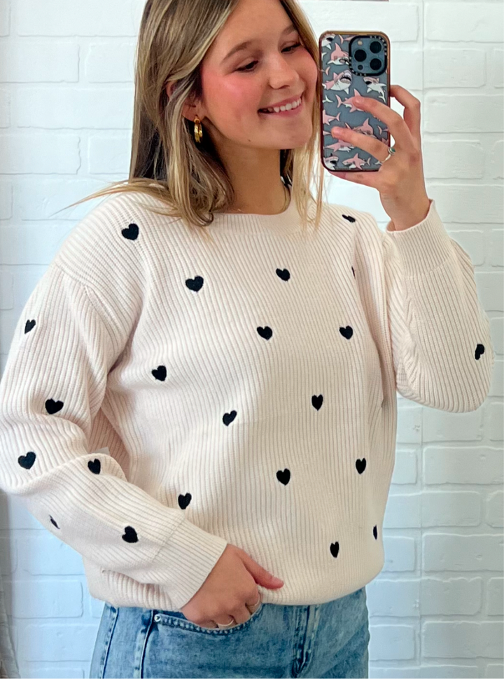 Heart Knit Sweater