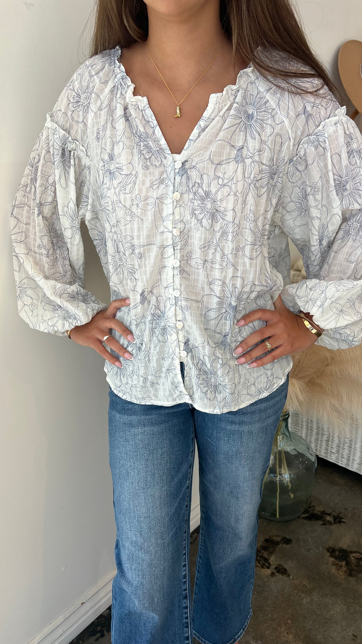 Breeze Button-Down Blouse