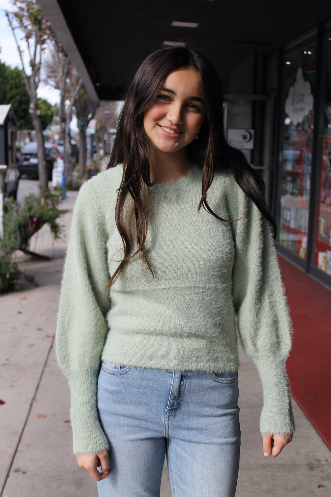 Soft mint sweater