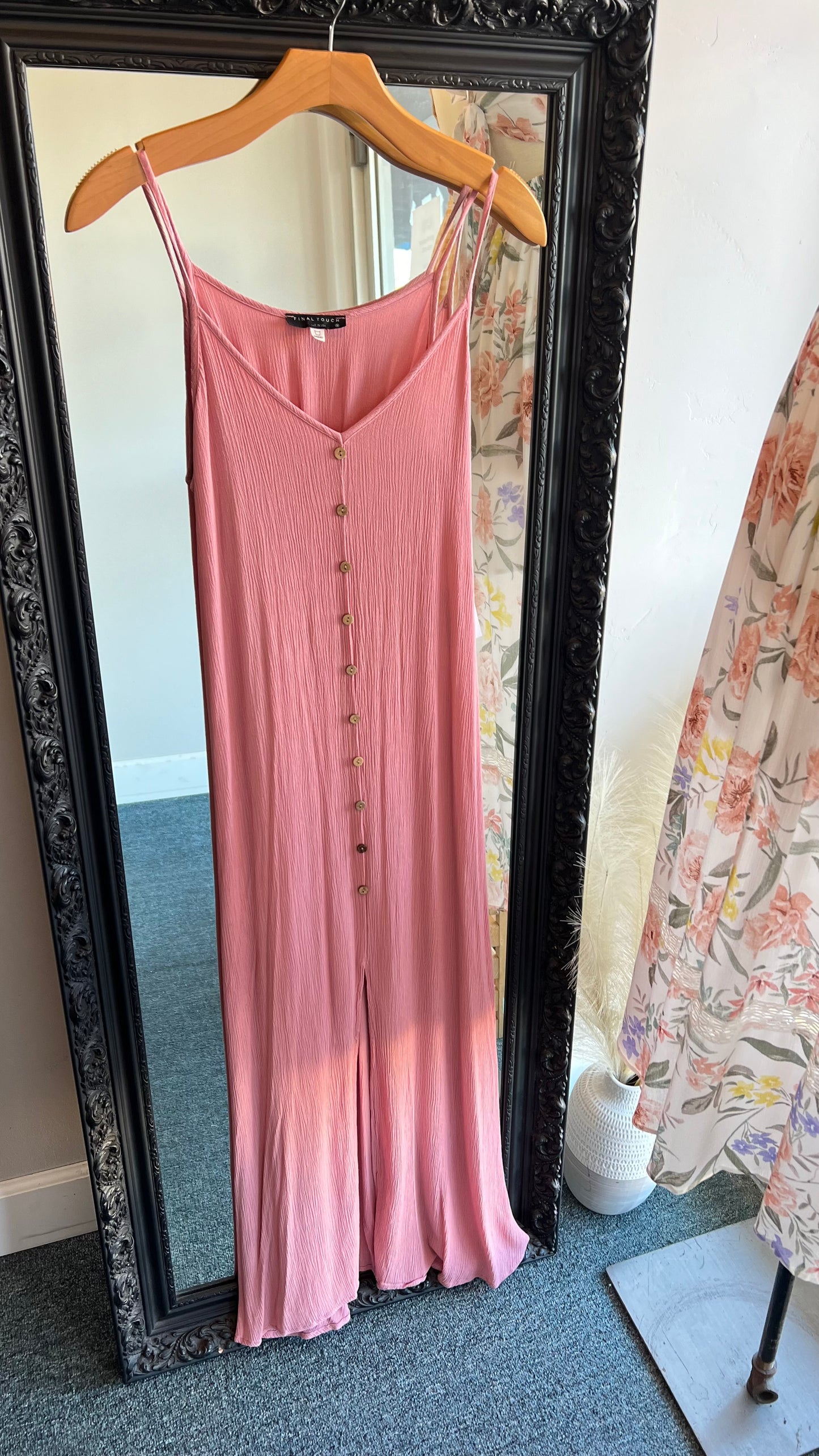 Pink Button Maxi