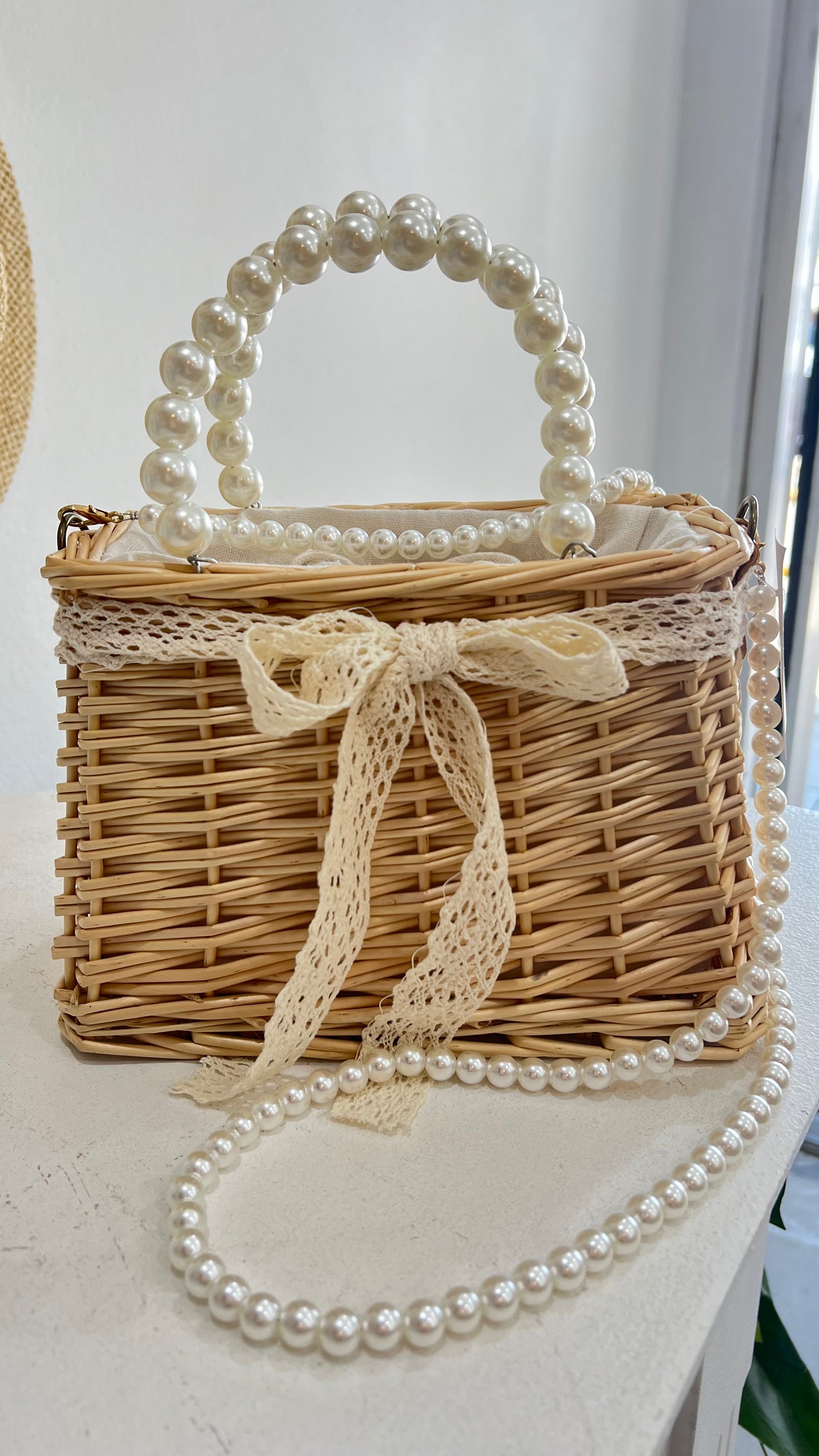 Pearl Basket Bag