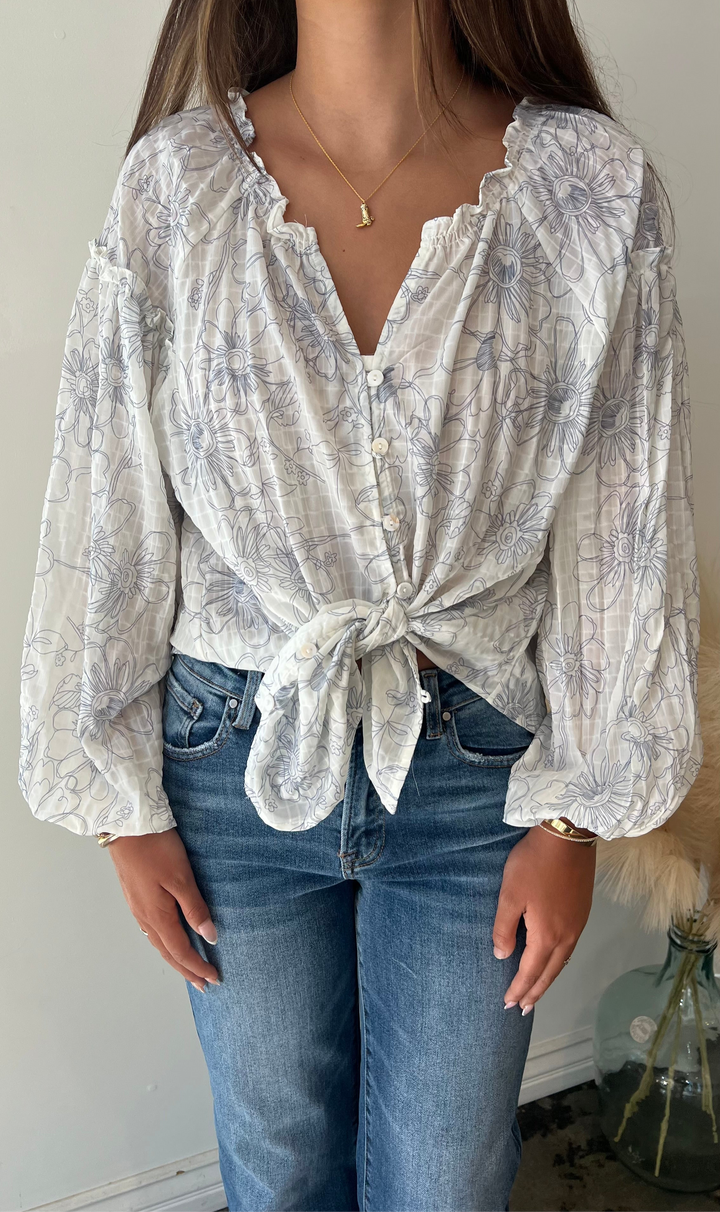 Breeze Button-Down Blouse