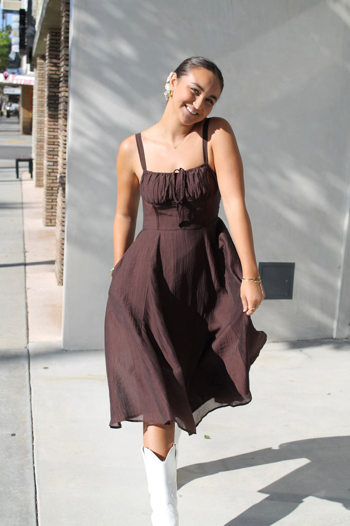 Clara's Brown Midi