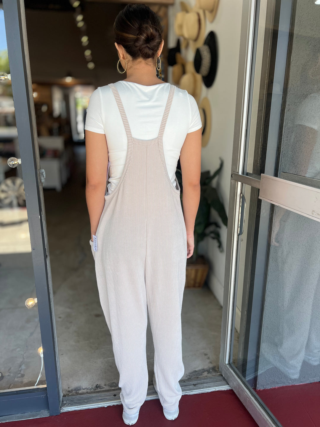 Oatmeal Comfy Jumpsuit