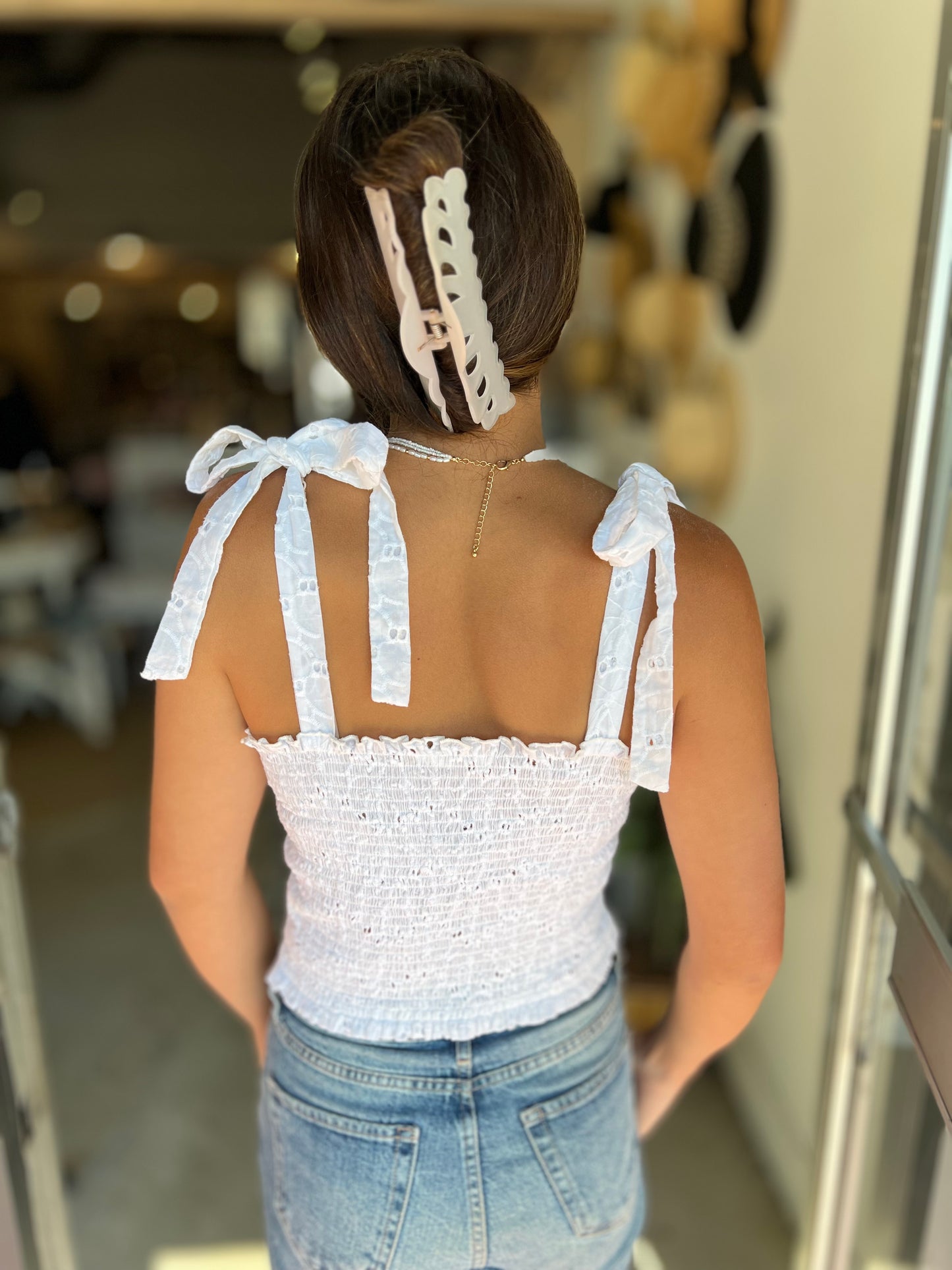 Saylor’s Eyelet Top