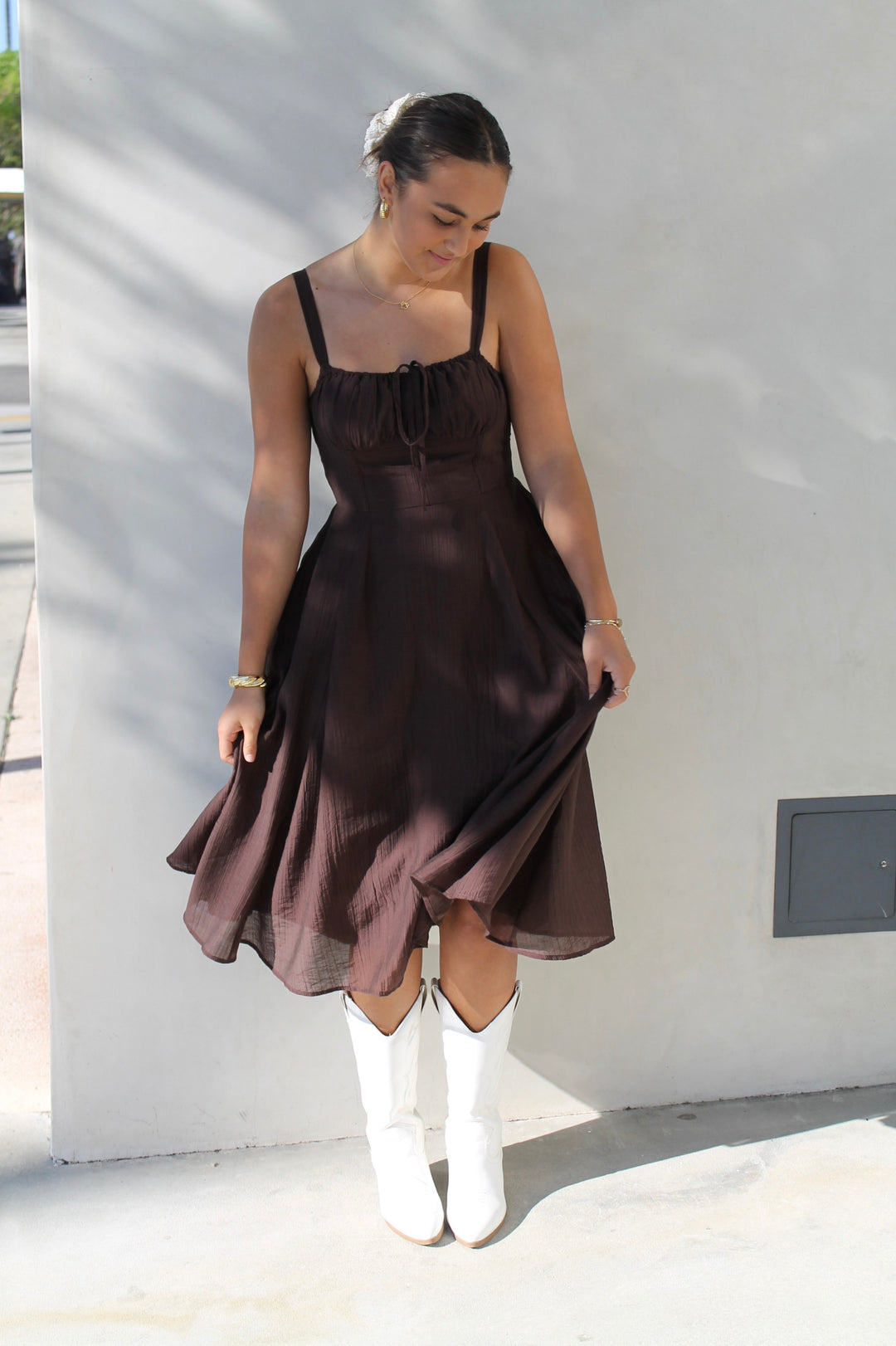 Clara's Brown Midi