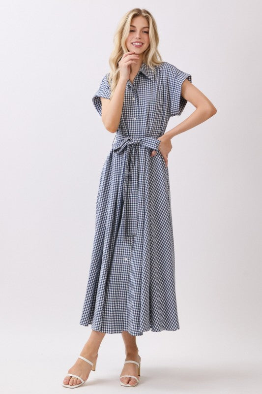 Classic Gingham Midi