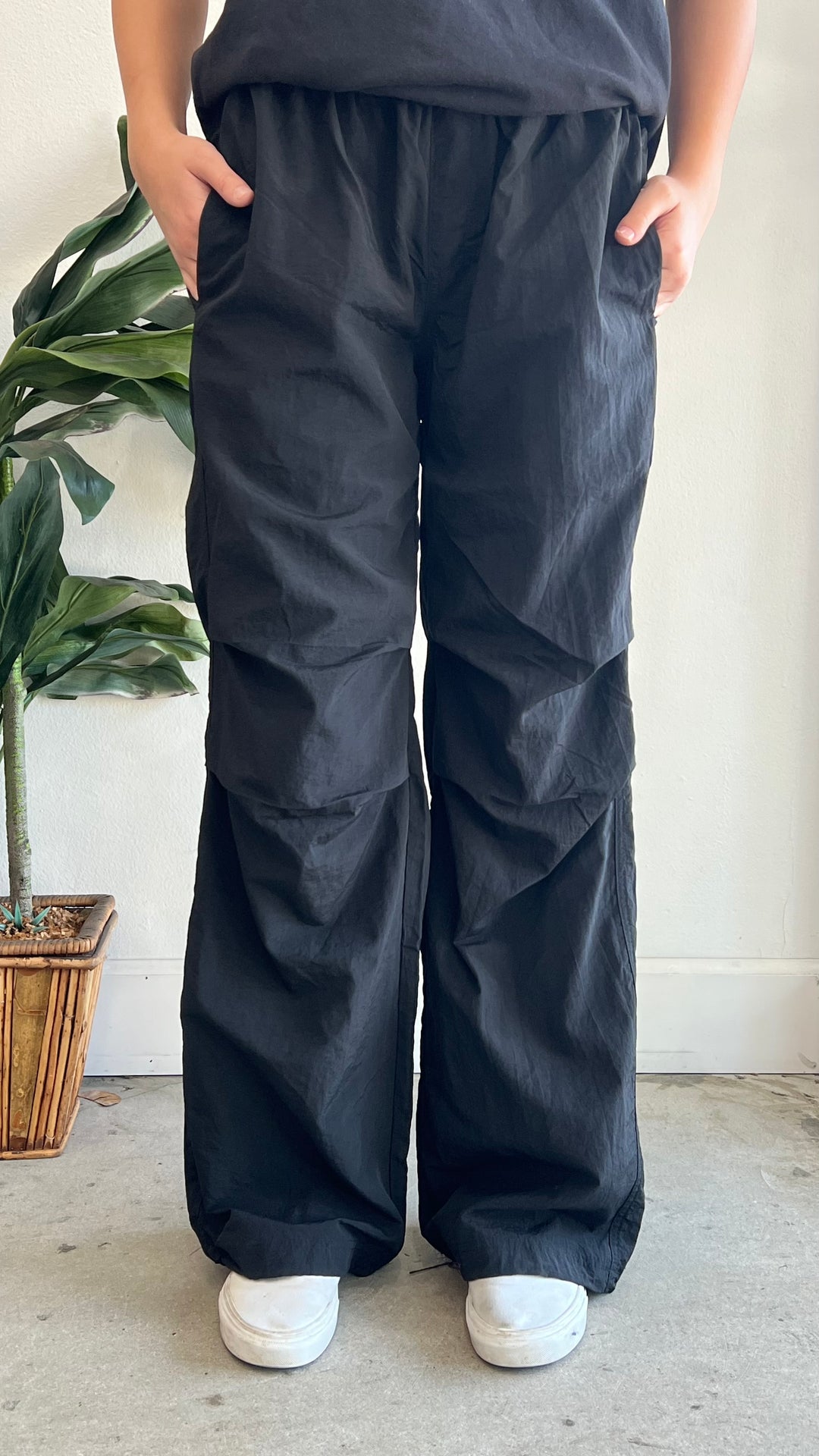 Black Parachute Pants