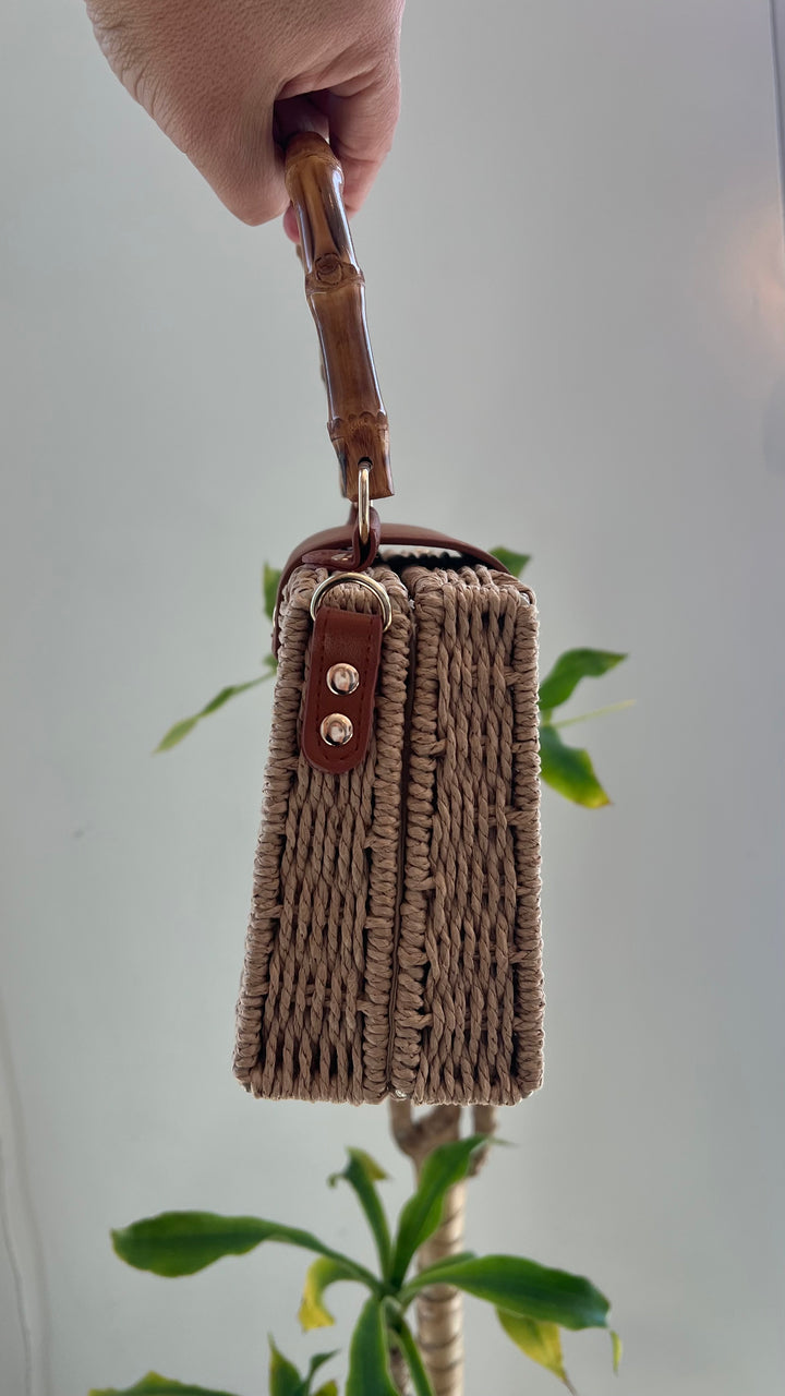 Sunset Straw Purse