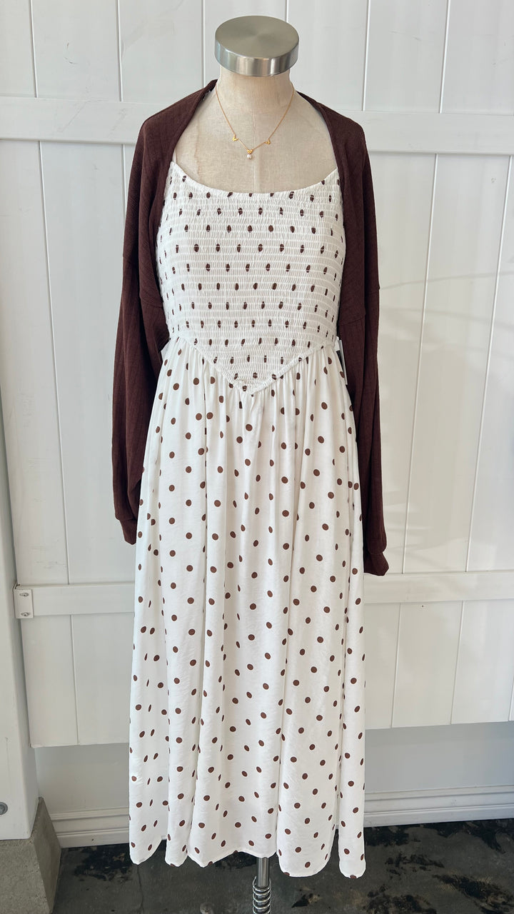 Coco Chocolate Ribbed Shrug