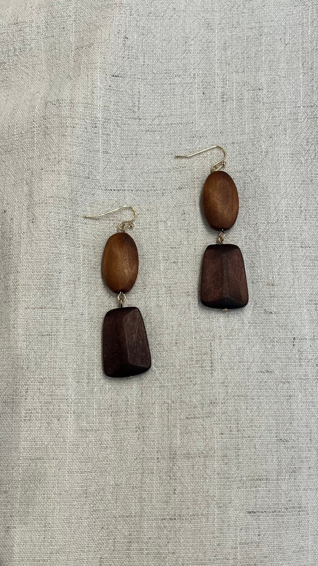 Rustic Wooden Earrings