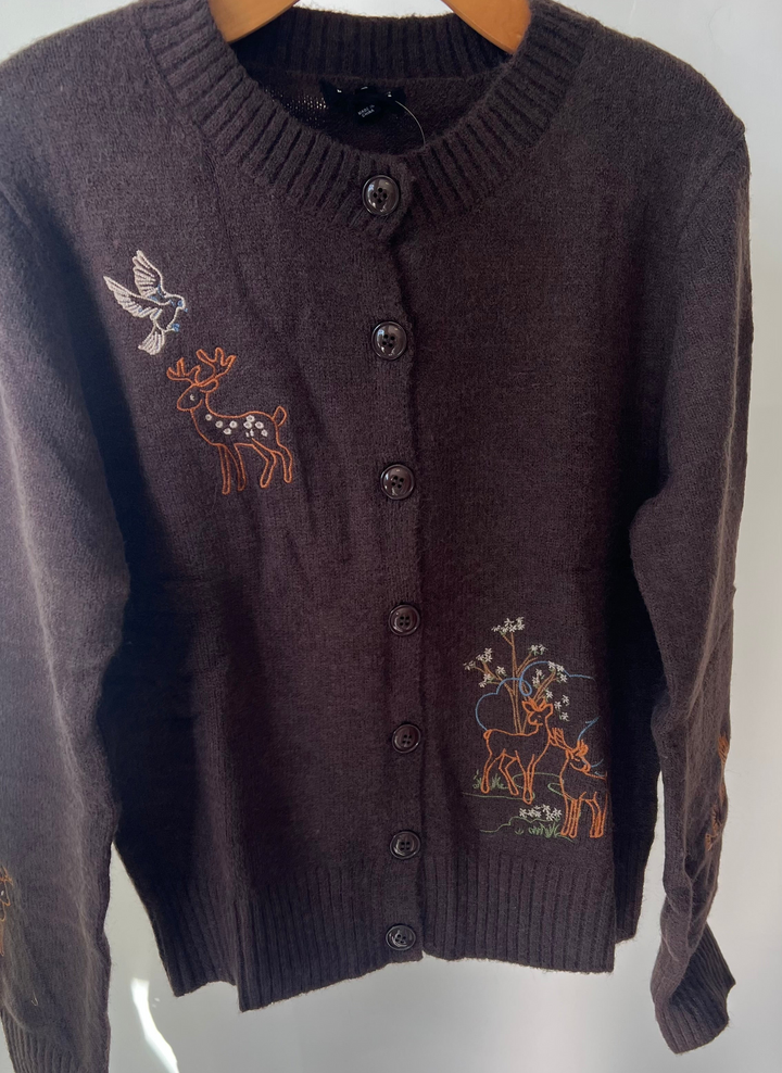 Bambi Brown Cardigan