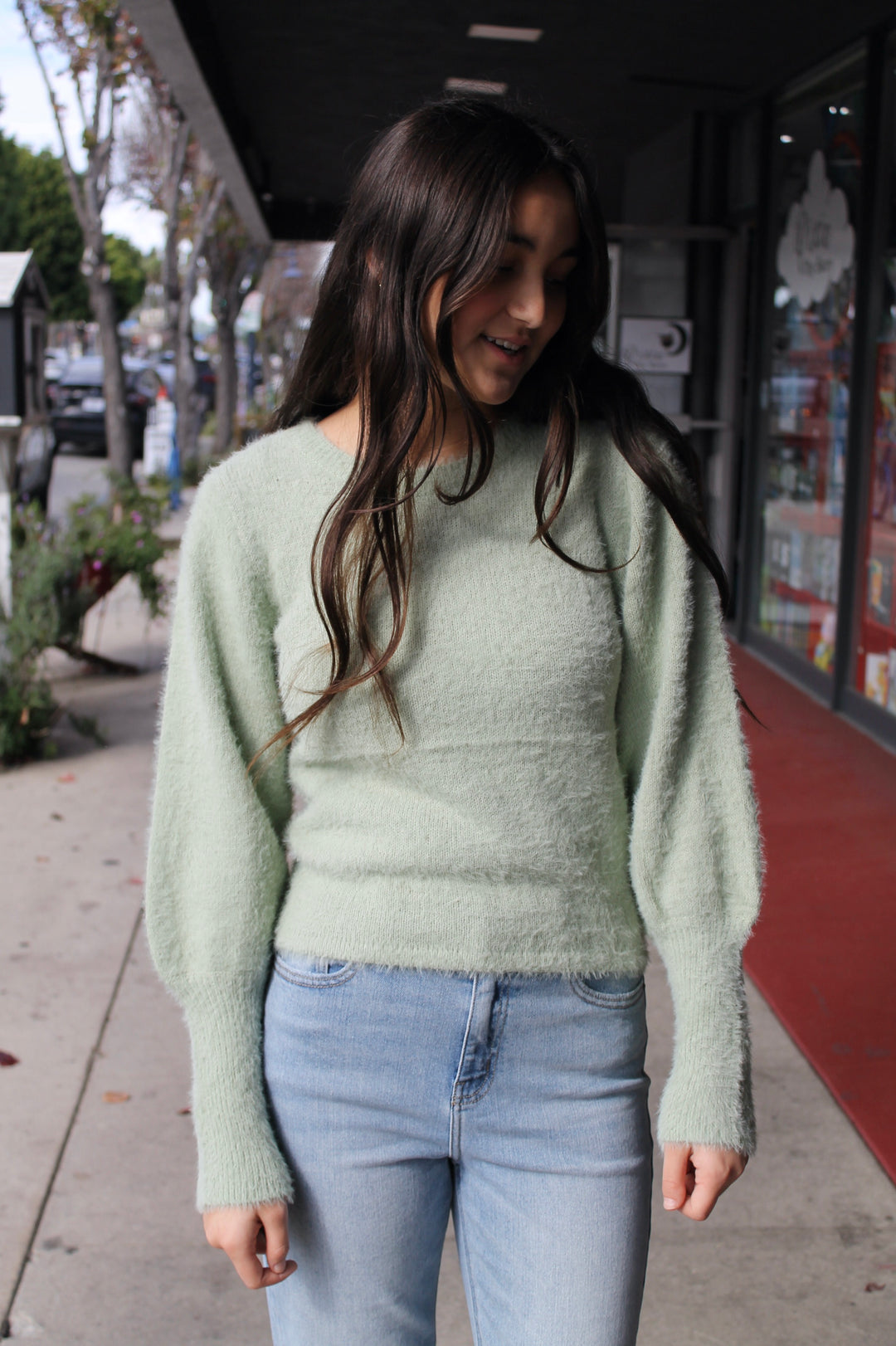 Soft mint sweater