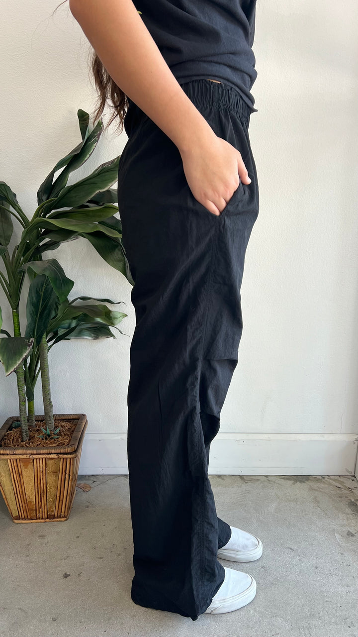 Black Parachute Pants