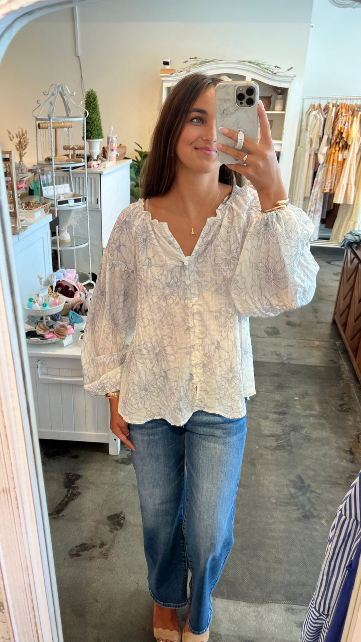 Breeze Button-Down Blouse